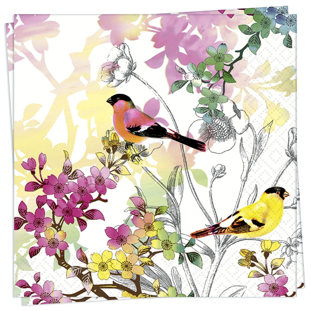Birds In Spring Paper Napkins
