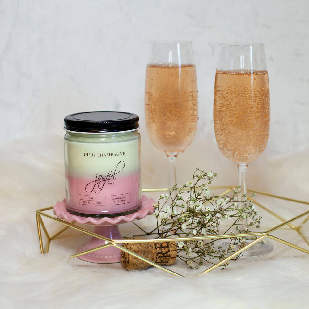 Pink Champagne Soy Candle and Melts