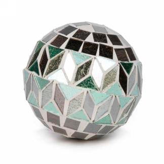 3" Green Motif Mosaic Ball