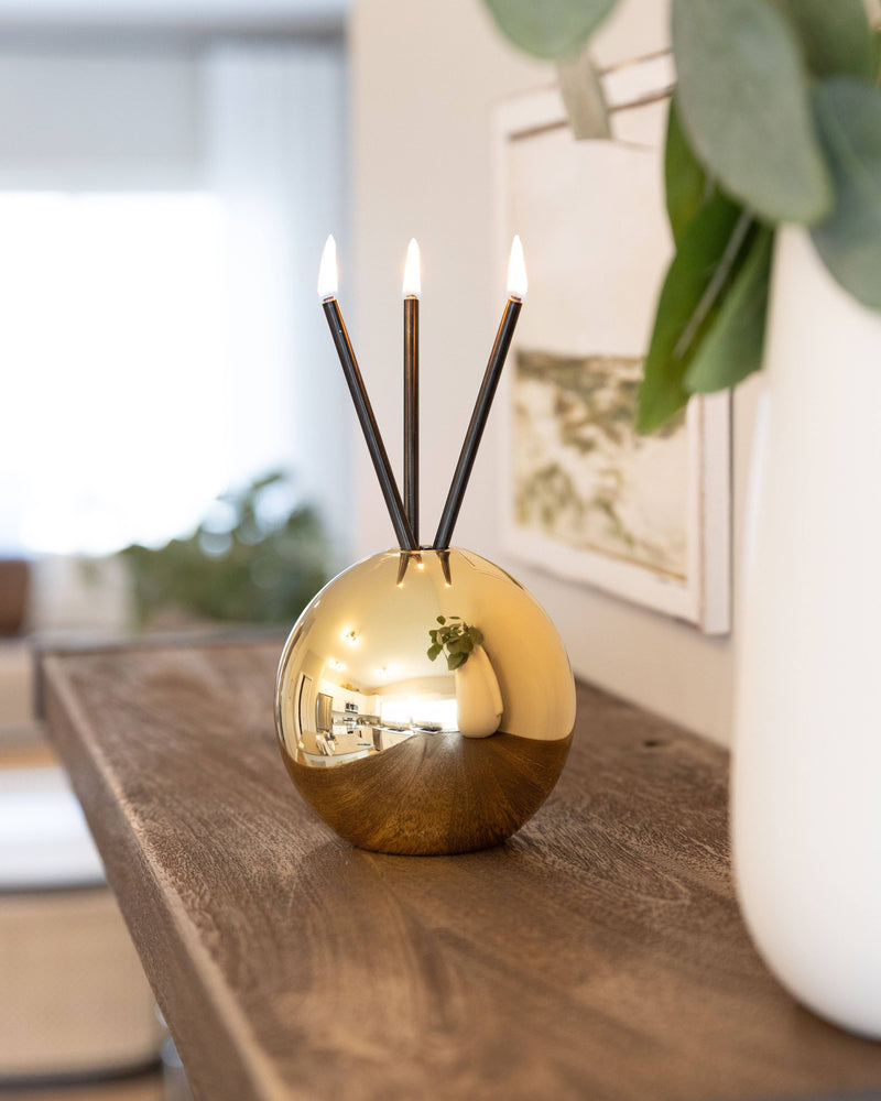 Neva Vase, Gold Metallic