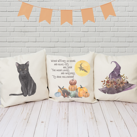 When Witches Go Riding Pillow Cover