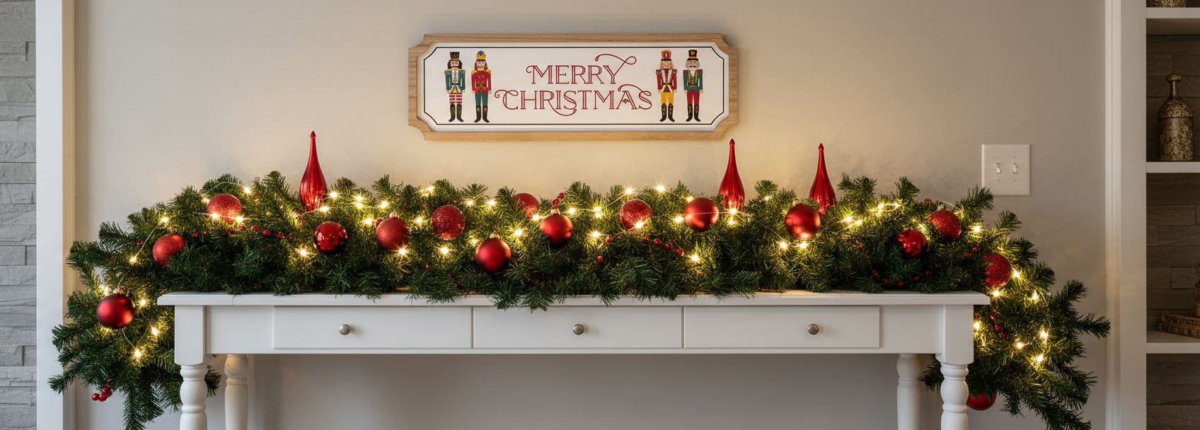 Merry Christmas Nutcracker Wall Decor