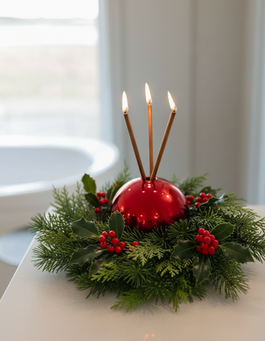 Neva Vase, Red Metallic