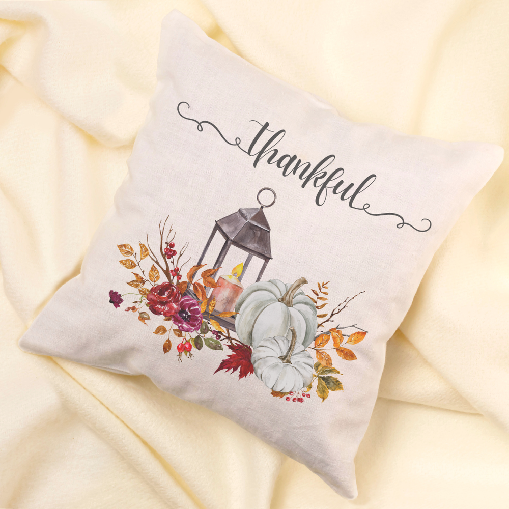 Thankful Lantern Pillow Cover