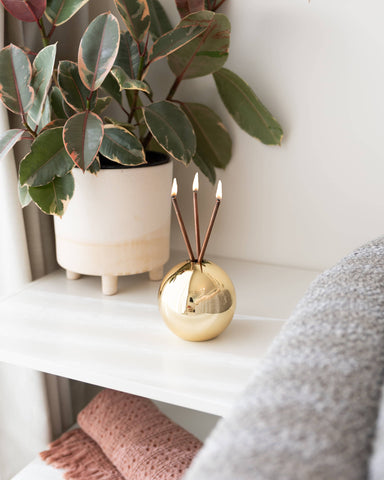 Neva Vase, Gold Metallic