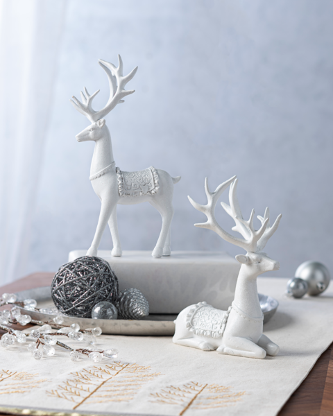 2pc Deer Figurine Set