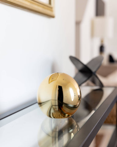 Neva Vase, Gold Metallic
