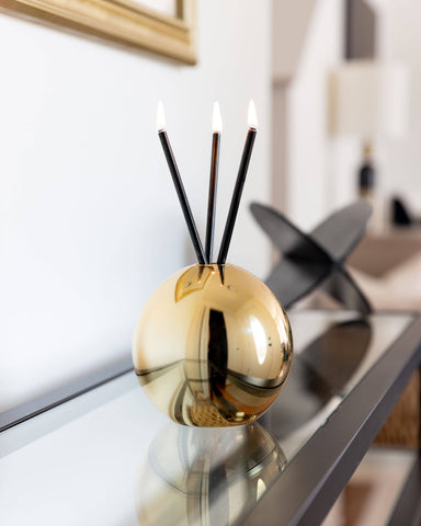 Neva Vase, Gold Metallic