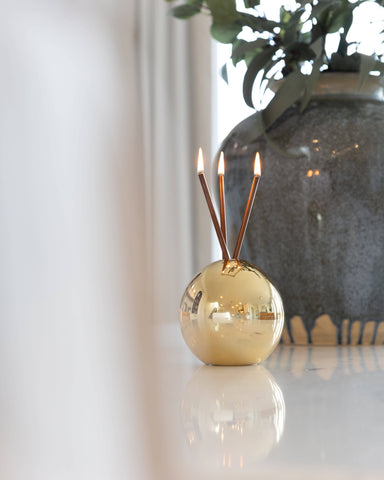 Neva Vase, Gold Metallic