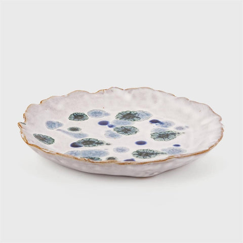 Mottled Glaze Ceramic Plate