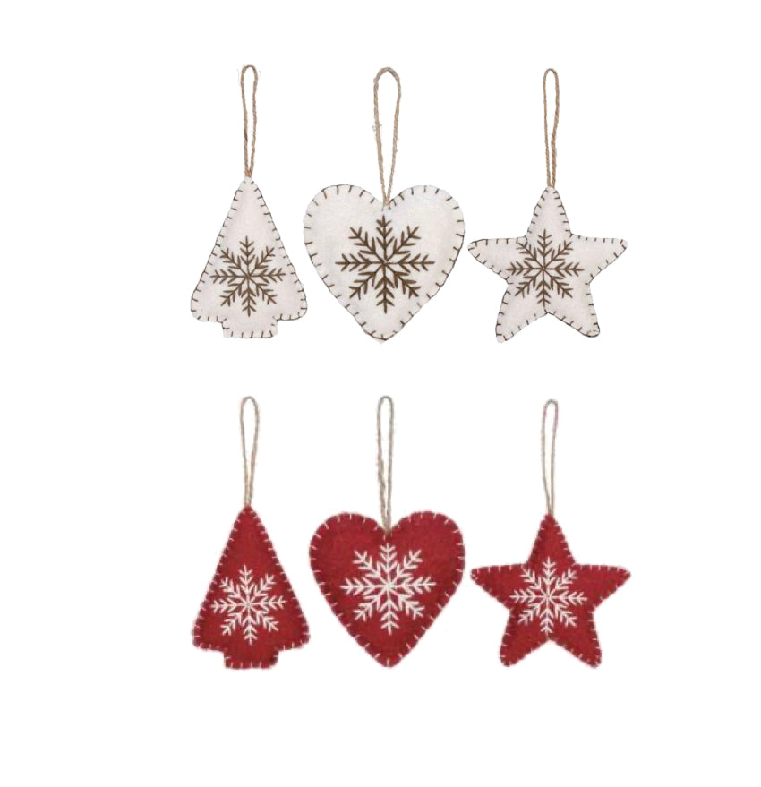 Folk Felt Ornaments