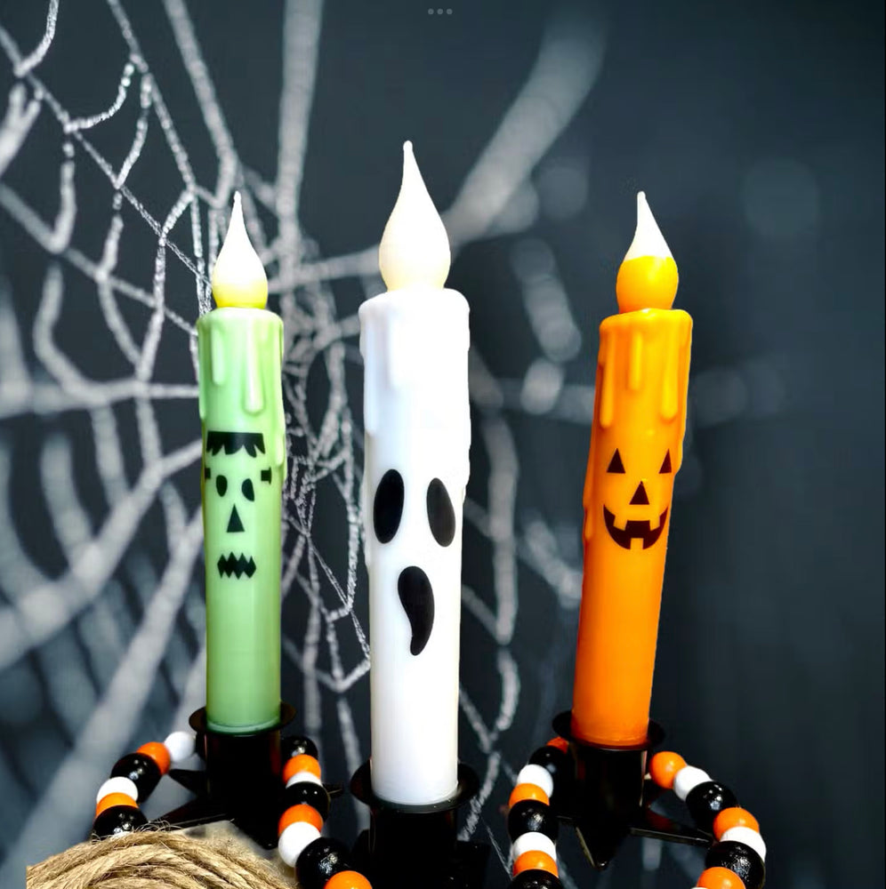 Halloween Battery Operated Taper Candle