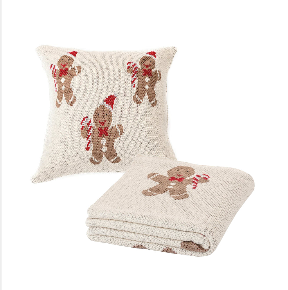 Bonhomme Natural Knit Pillow and Throw