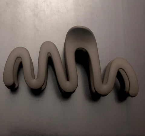 Matte Squiggle Hair Clips