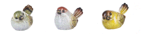 Mini Leaf Bird Figurine