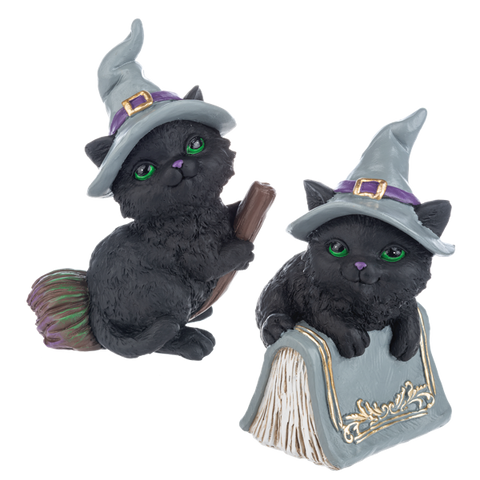 Witchy Business Cat Figurines