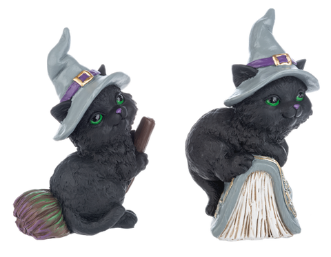 Witchy Business Cat Figurines