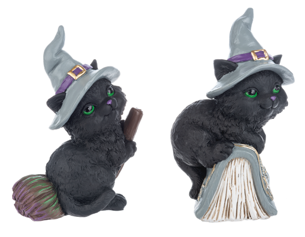 Witchy Business Cat Figurines