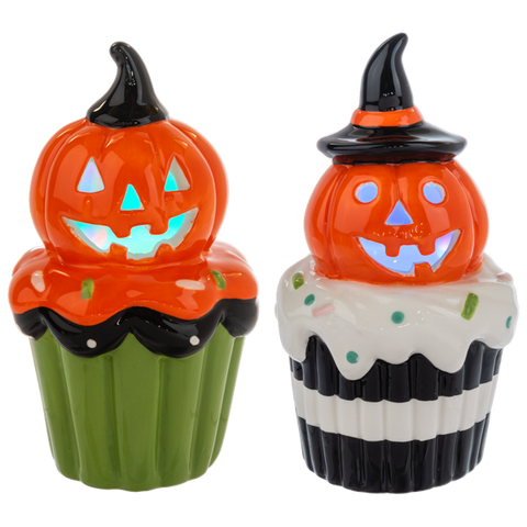 LED Pumpkin Cupcake