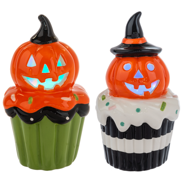 LED Pumpkin Cupcake