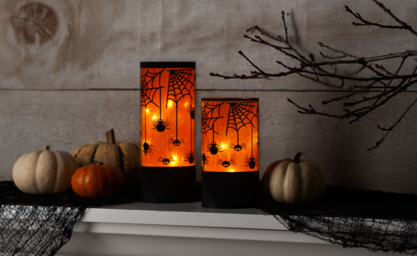 LED Halloween Battery Operated Pillars