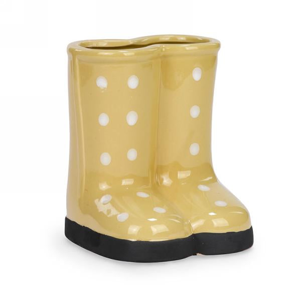 Polka Dot Boot Vase