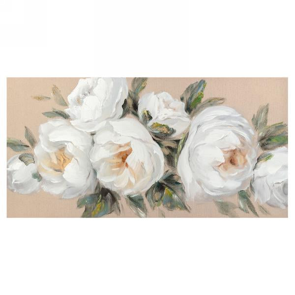 Bunch Of White Flowers Canvas Print