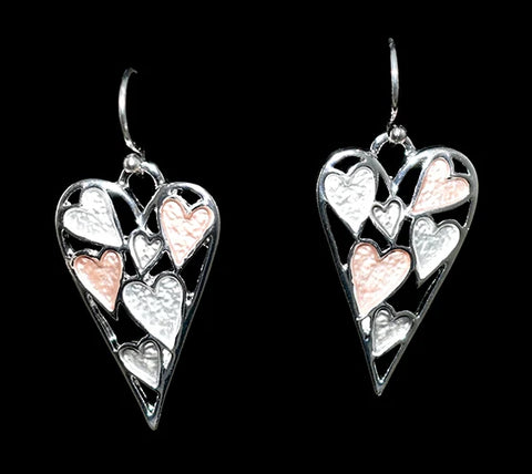 Heart  Necklace or Earrings