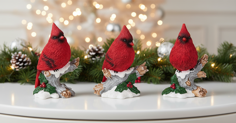 Christmas Cardinal Figurine