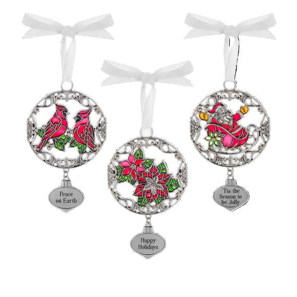 Sentiment Wreath Ornament - 12 Styles