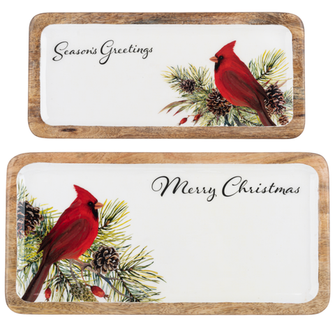Cardinal Serving Tray Set
