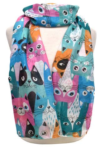 Colourful Cat Scarf