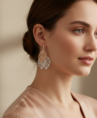 Triple Leaf Earrings