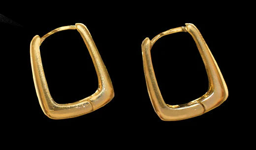 Squared Hoop Earrings