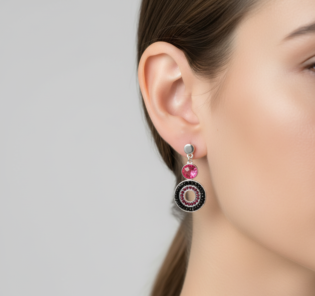 Crystal Ring Earrings