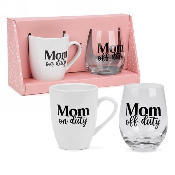 Mom’s Mug & Wine Glass Set