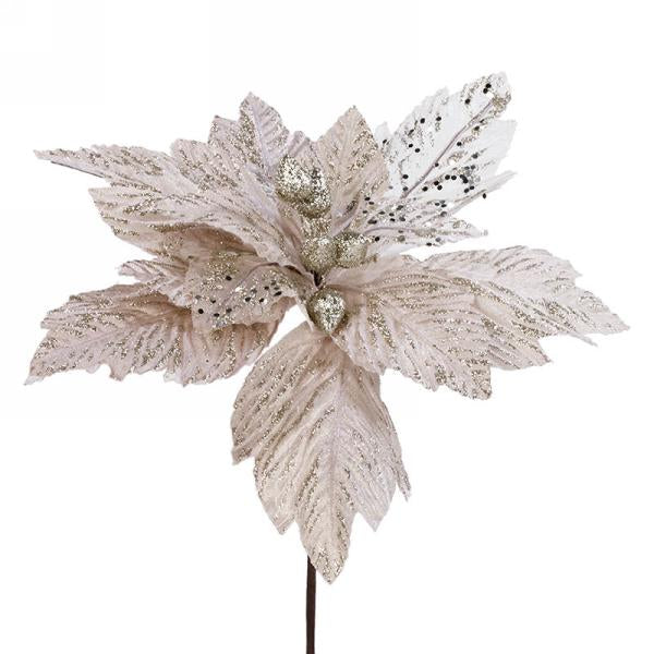 Champagne Poinsettia Stem