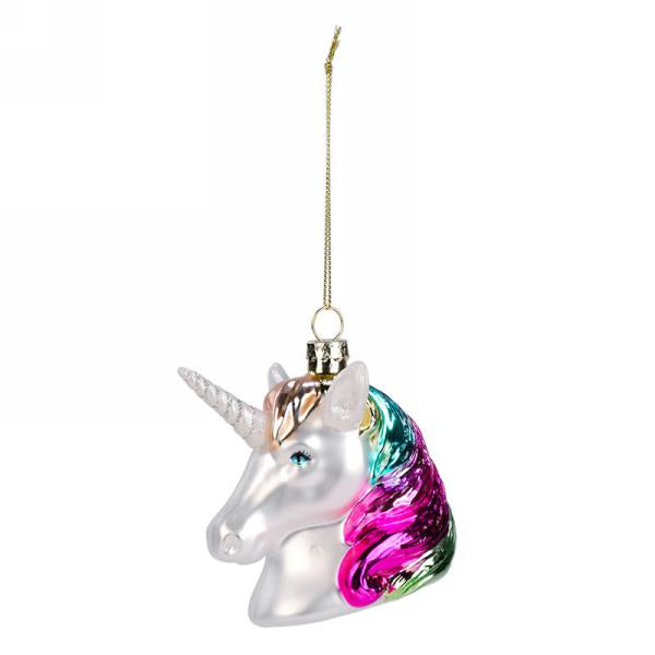 Rainbow Unicorn Ornament