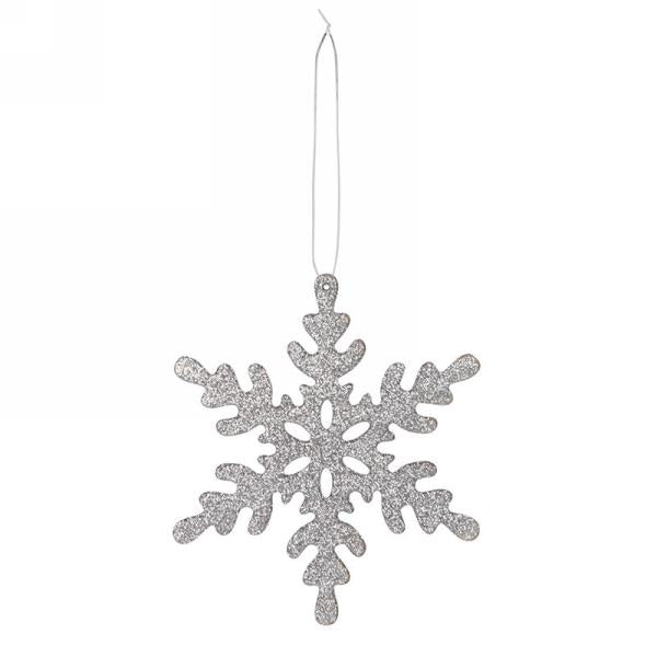 Silver Snowflake Ornament