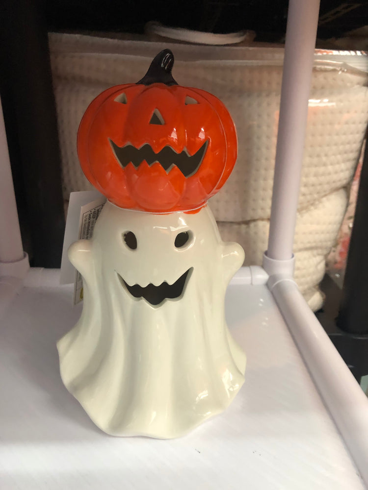 LED Ghost w/Pumpkin