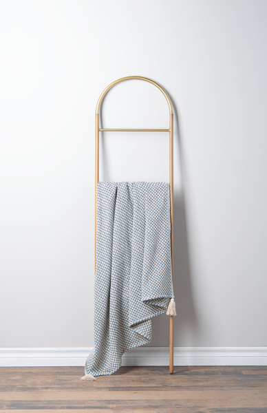 Blue Woven Throw