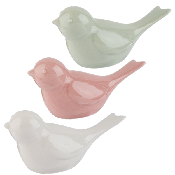 Pastel Bird Figurine