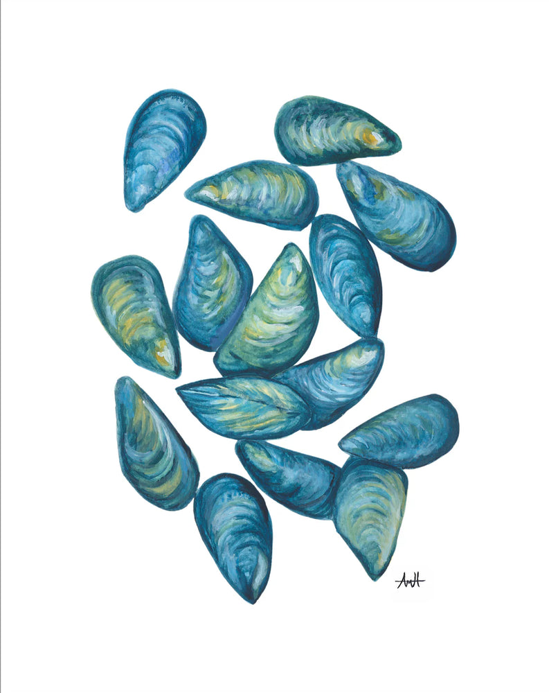 Two Hand Full Mussels Print