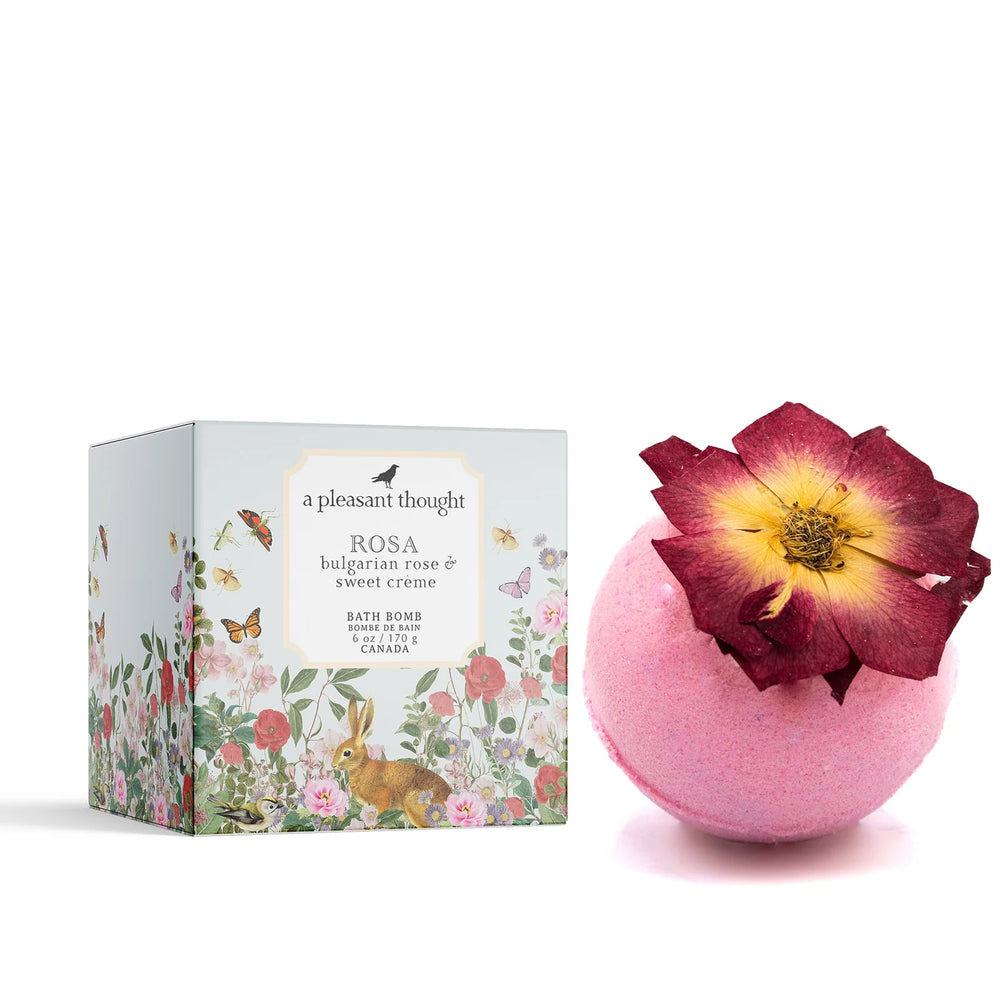 A Pleasant Thought Rosa Bulgarian Rose and Sweet Crème Bath Bomb