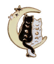 Cat Moon Cycle Brooch