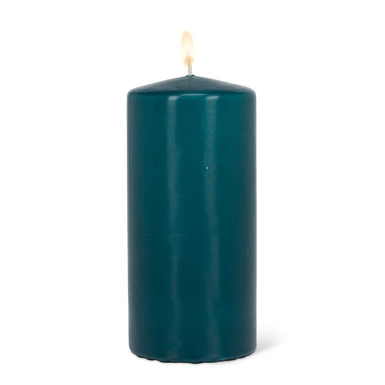 Teal Pillar Candle