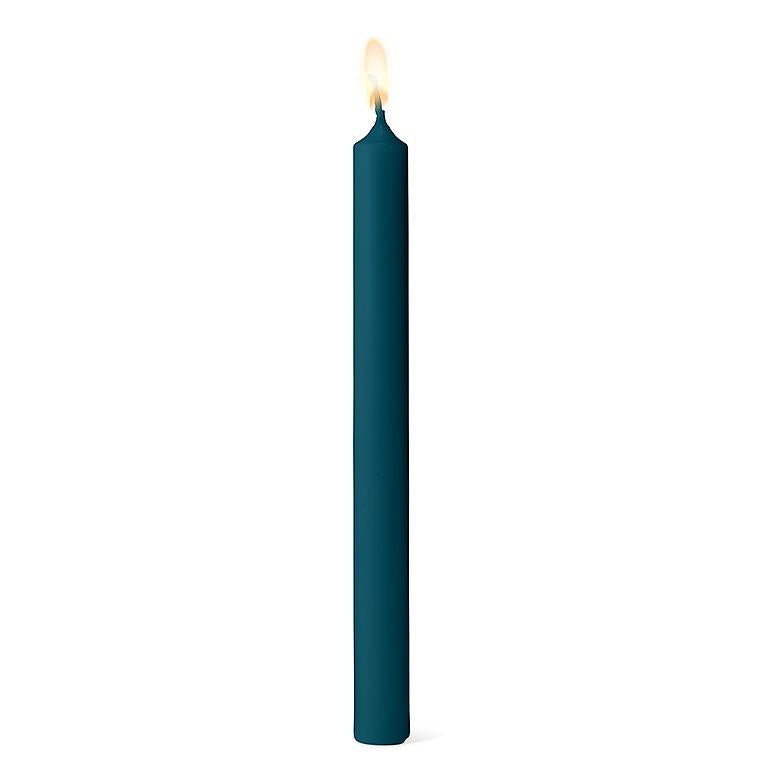 Teal Dinner Candle