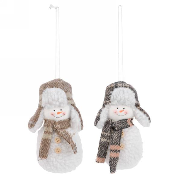 Sherpa Snowman Ornament