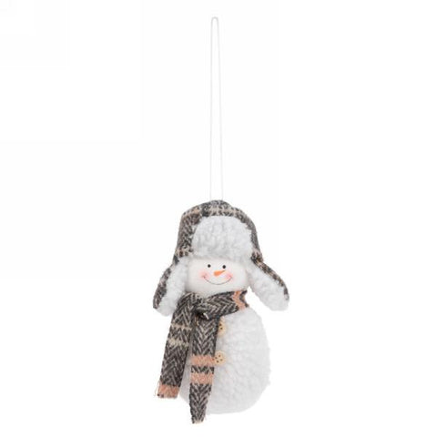 Sherpa Snowman Ornament