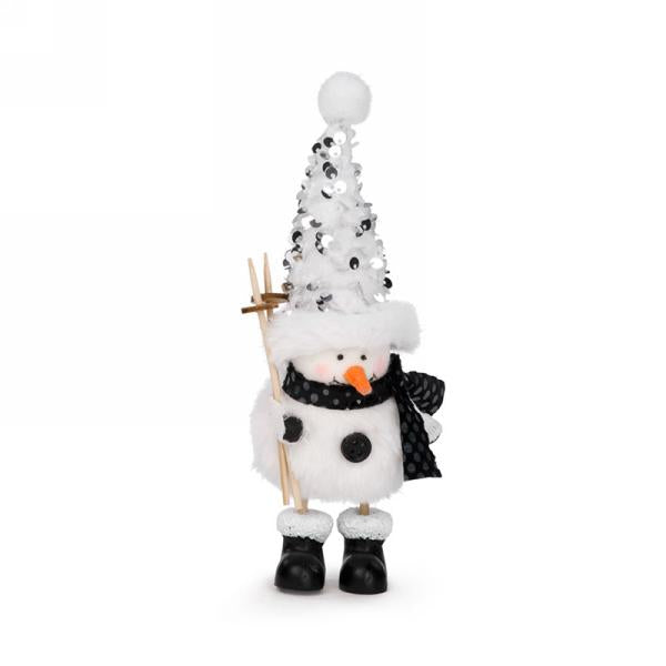 Snowman with Ski Poles